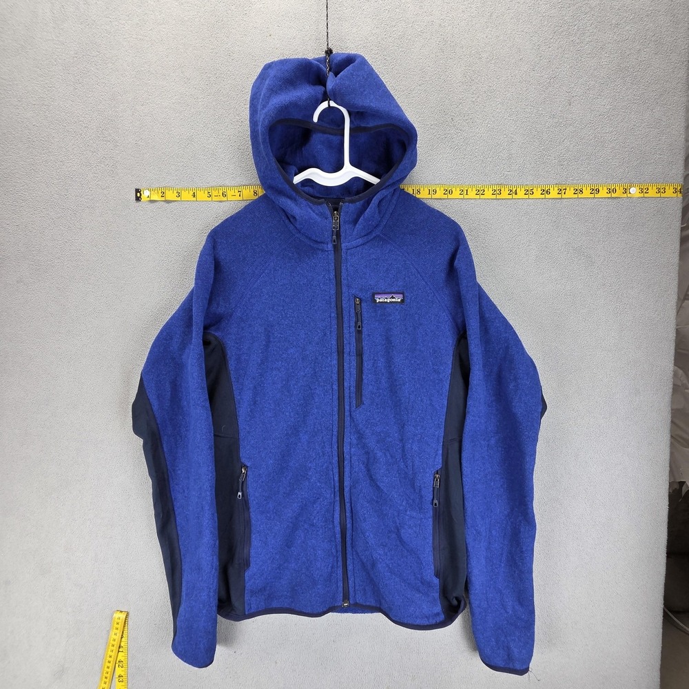 Patagonia Jacket Mens S Blue Performance Better Sweater Hoody Fleece Fully Zip